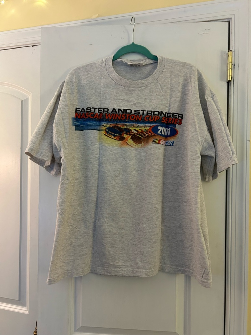 VINTAGE 2001 NASCAR Winston Cup Series Gray Graphic Tee